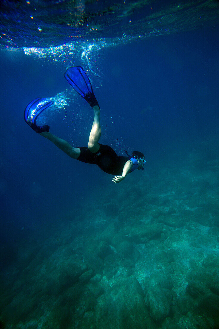 Snorkeling in Sea of Cortez, Baja California, Mexico