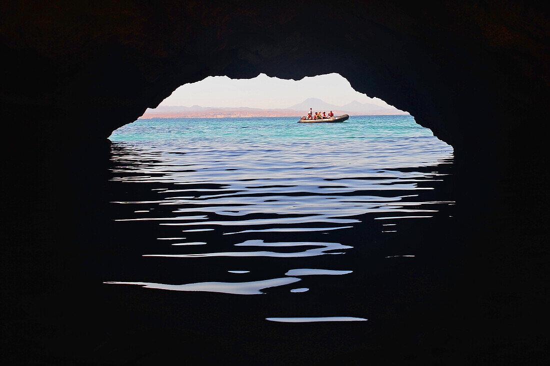 Erkundung der Sea of Cortez mit einem Zodiac, Baja California, Mexiko