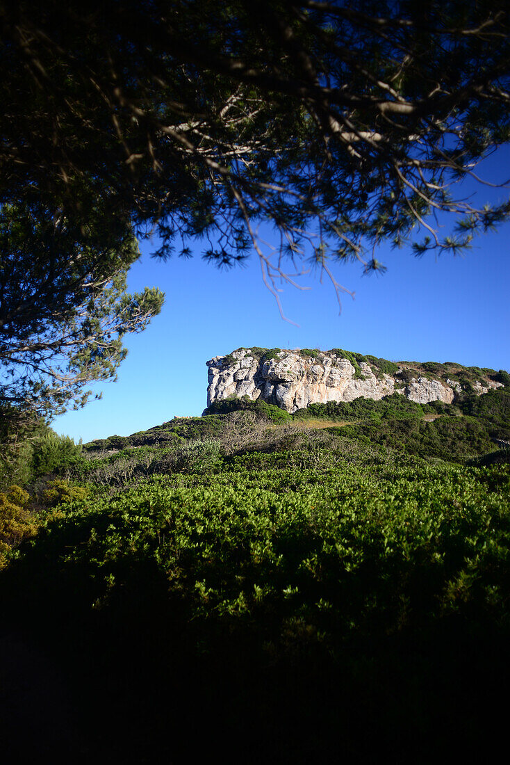 Mountains surrounding Calo des Moro and Cala S´almunia in Mallorca, Spain