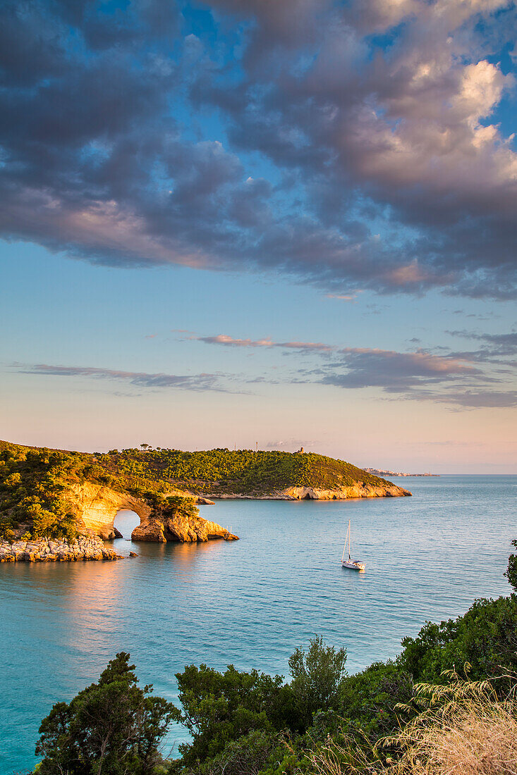 Cala San Felice Bay in Vieste, Gargano, Foggia district, Apulia, Italy