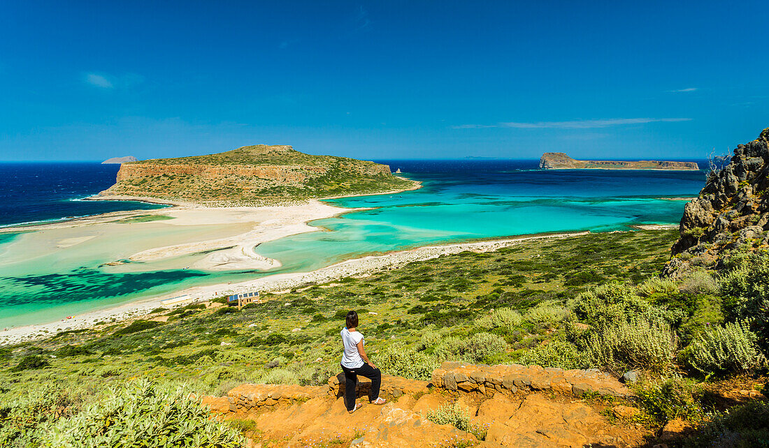 Balos Beach and Lagoon, Gramvousa Peninsula, Crete, Greece