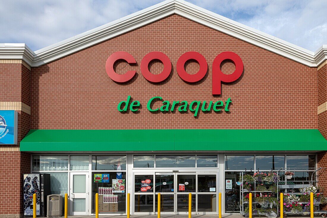 Coop supermarkt, caraquet, new brunswick, kanada, nordamerika