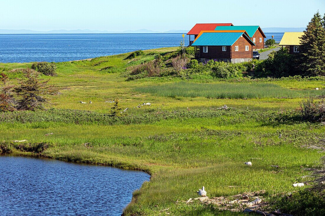 The chalets on patty's beach, janeville, new brunswick, canada, north america