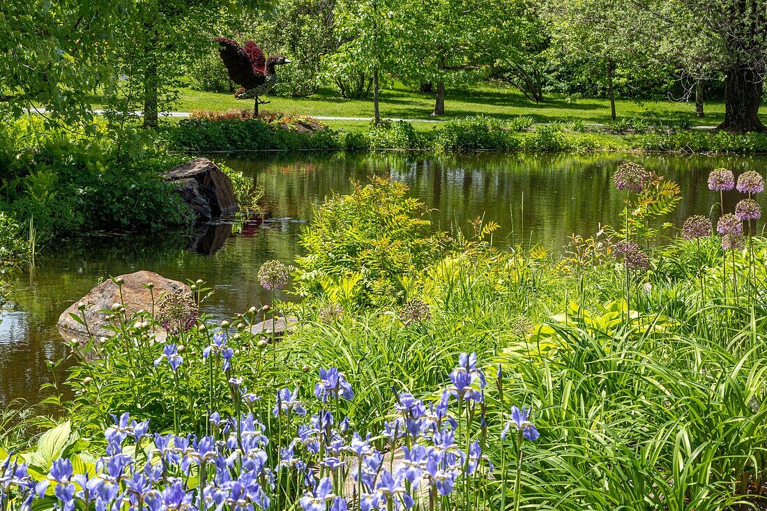 Botanical garden, edmundston, new brunswick, canada, north america