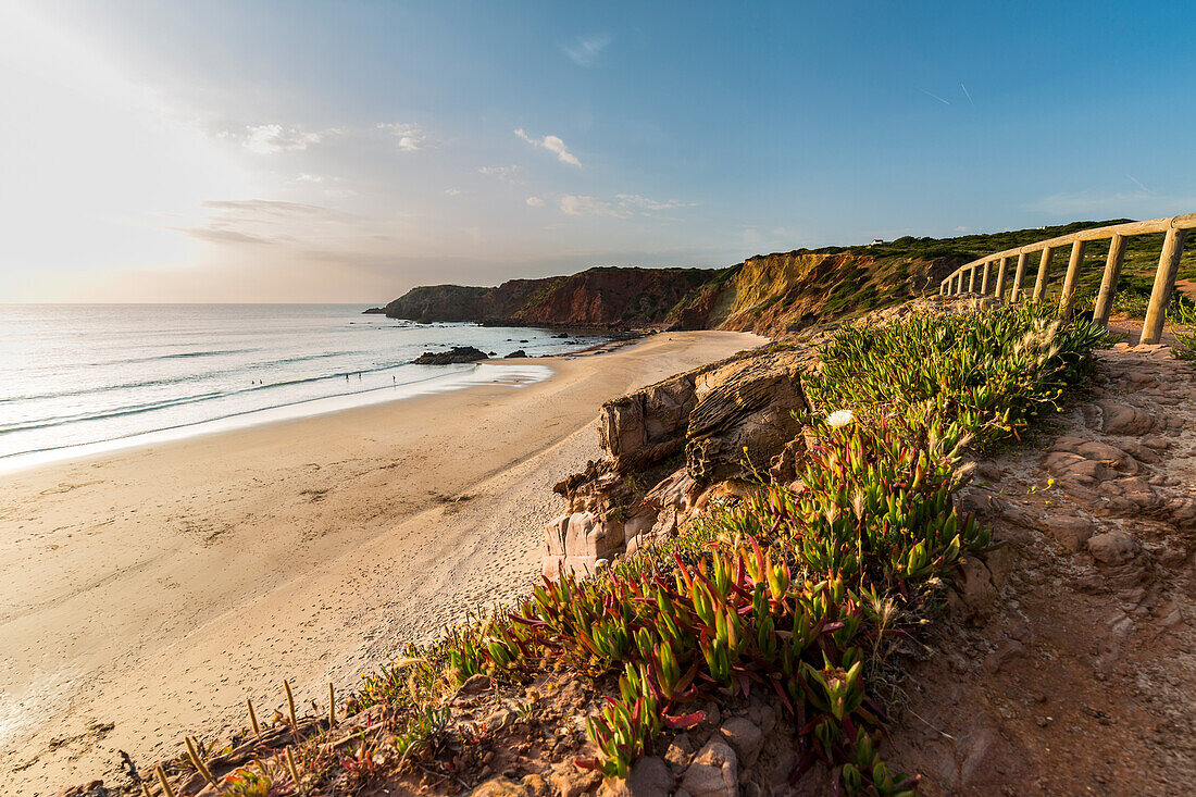 Praia do Amado beach near Carrapateira, Aljezur, Faro, Algarve, Portugal, Europe