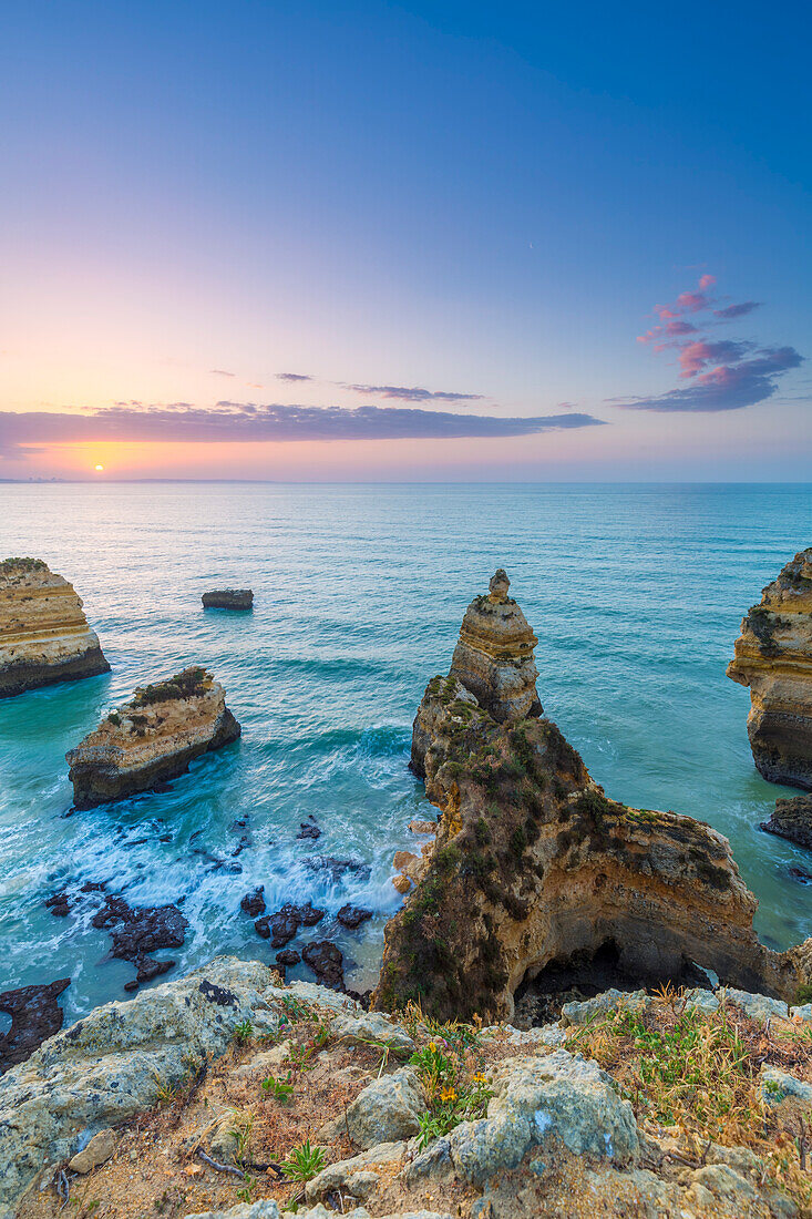 Ponta da Piedade near Lagos, Faro district, Algarve, Portugal