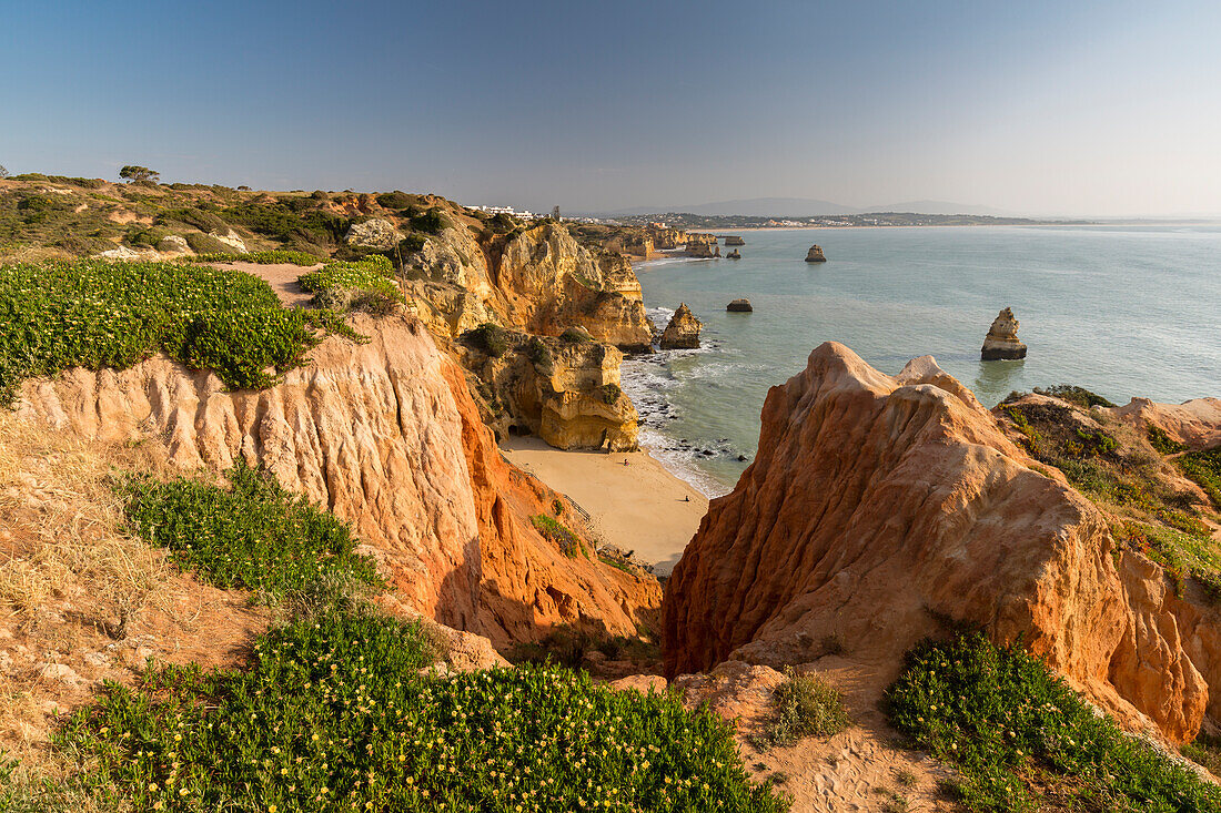 Praia do Camilo in der Nähe von Lagos, Bezirk Faro, Algarve, Portugal