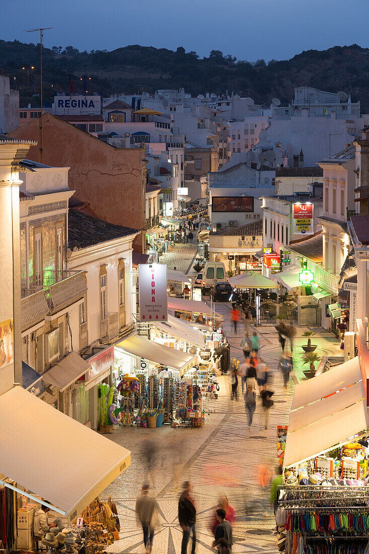 The old center of Albufeira, Faro district, Algarve, Portugal, Europe