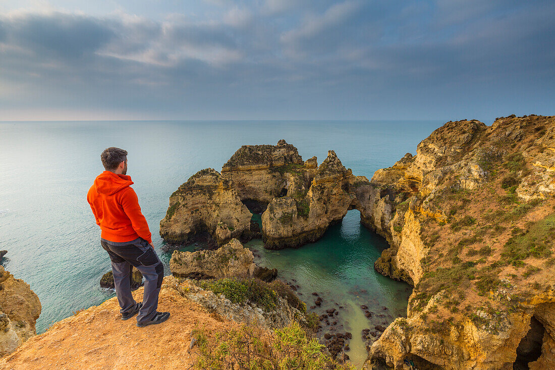 Ponta da Piedade near Lagos, Faro district, Algarve, Portugal