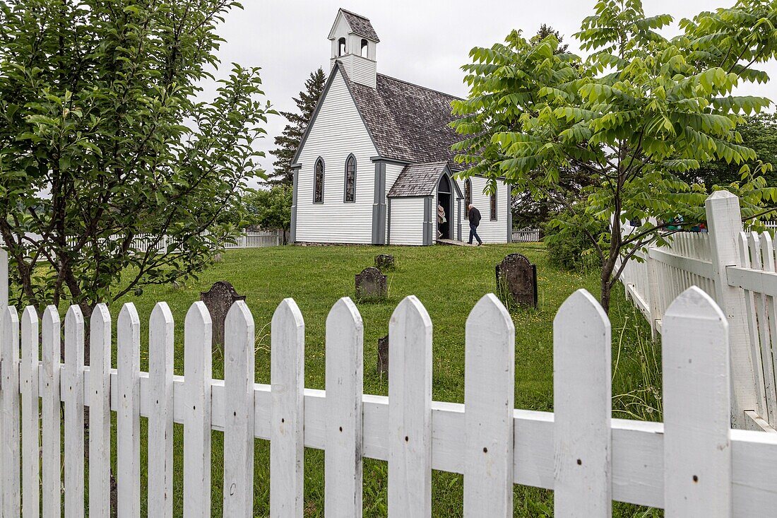 Saint mark anglican church, kings landing, historic anglophone village, prince william parish, fredericton, new brunswick, canada, north america