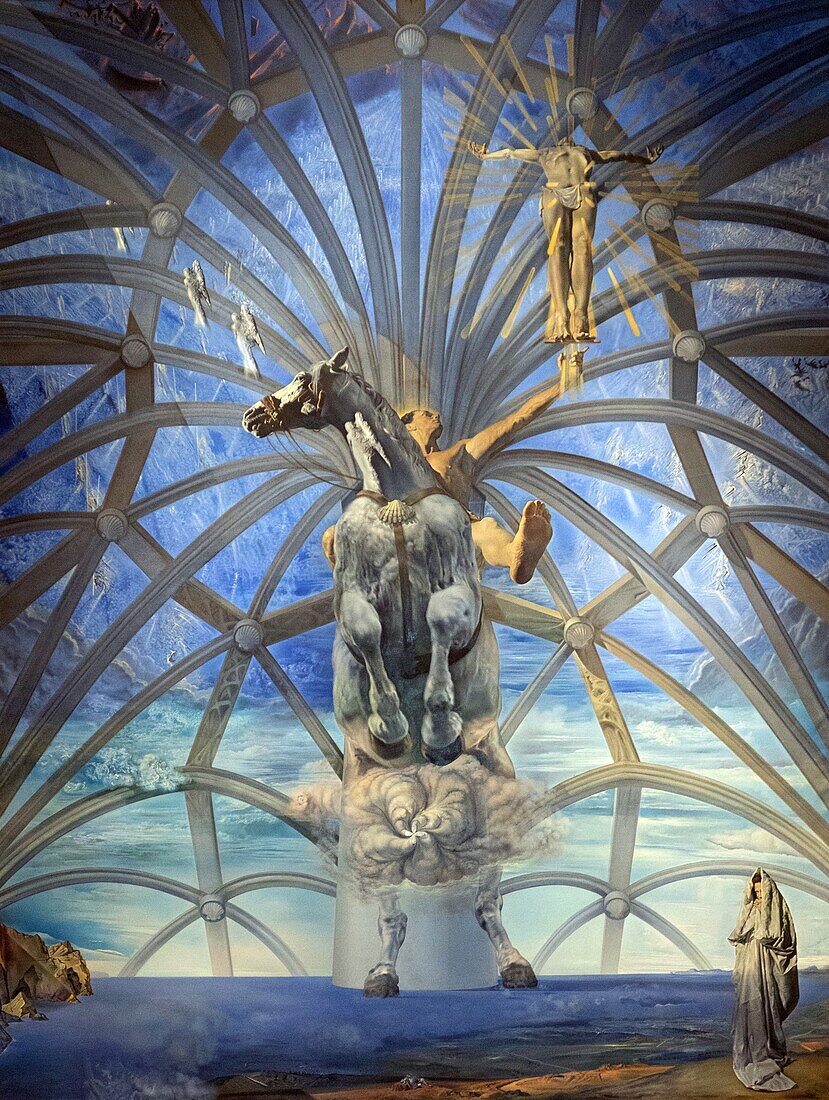 Santiago el grande, 1957, salvador dali, monumentale darstellung des apostels saint james, schutzpatron von spanien, beaverbrook art gallery, fredericton, new brunswick, kanada, nordamerika