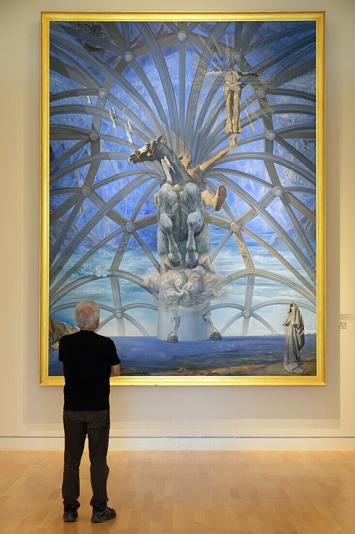 Santiago el grande, 1957, salvador dali, monumentale darstellung des apostels saint james, schutzpatron von spanien, beaverbrook art gallery, fredericton, new brunswick, kanada, nordamerika