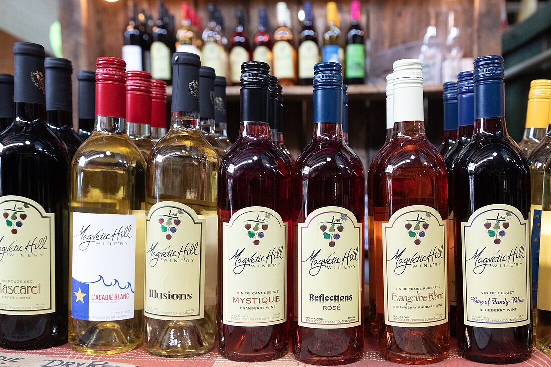 Lokaler Wein, magnetic hill, markt in moncton, new brunswick, kanada, nordamerika