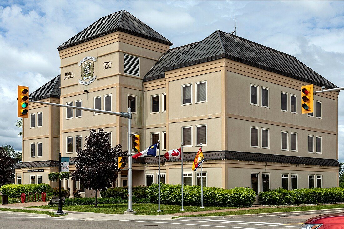 Shediac town hall, lobster capital of the world, new brunswick, canada, north america