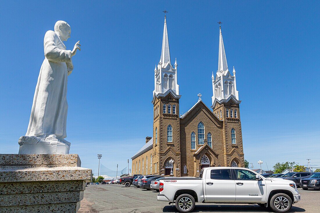 Saint-jean-baptiste (saint john the baptist) catholic church, tracadie-sheila, new brunswick, canada, north america