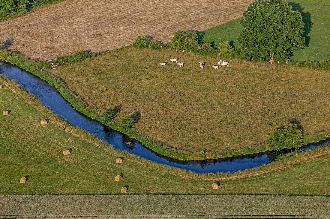 Das Risle-Tal, la vieille-lyre, eure, normandie, frankreich