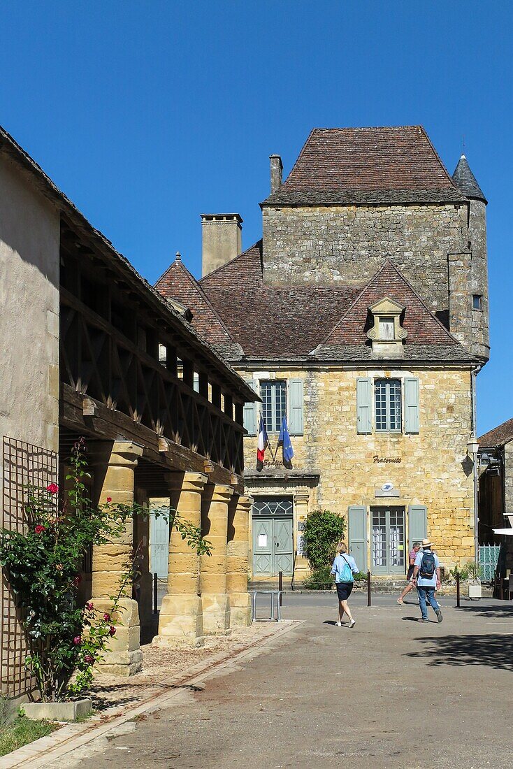 Das Büro des Bürgermeisters des Dorfes, domme, dordogne, perigord, frankreich