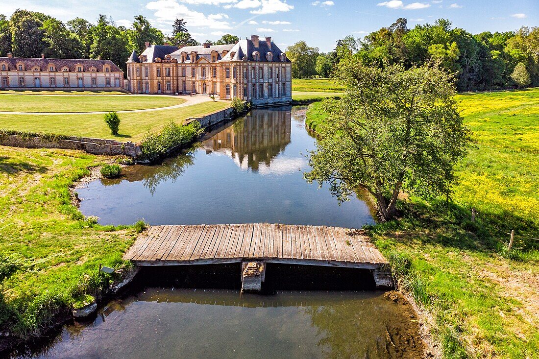 Schloss von Montigny-sur-Avre, Tal der Avre, Eure, Normandie, Frankreich