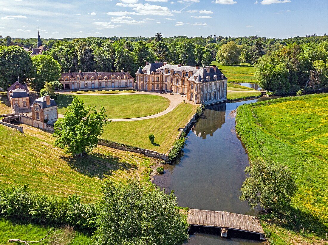Schloss von Montigny-sur-Avre, Tal der Avre, Eure, Normandie, Frankreich