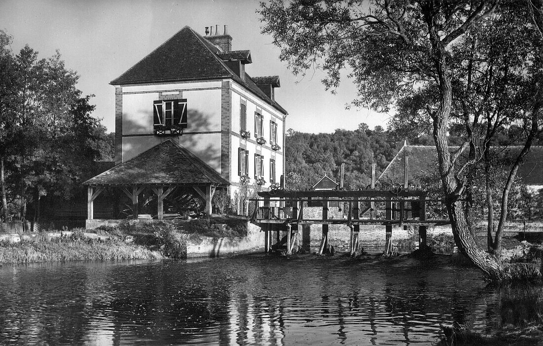 Die Mühle des Weilers hameau du rouge moulin, eure, normandie, frankreich
