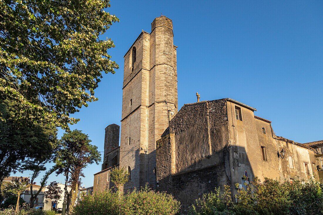Saint-felix church, lezignan-corbieres, aude, occitanie, france