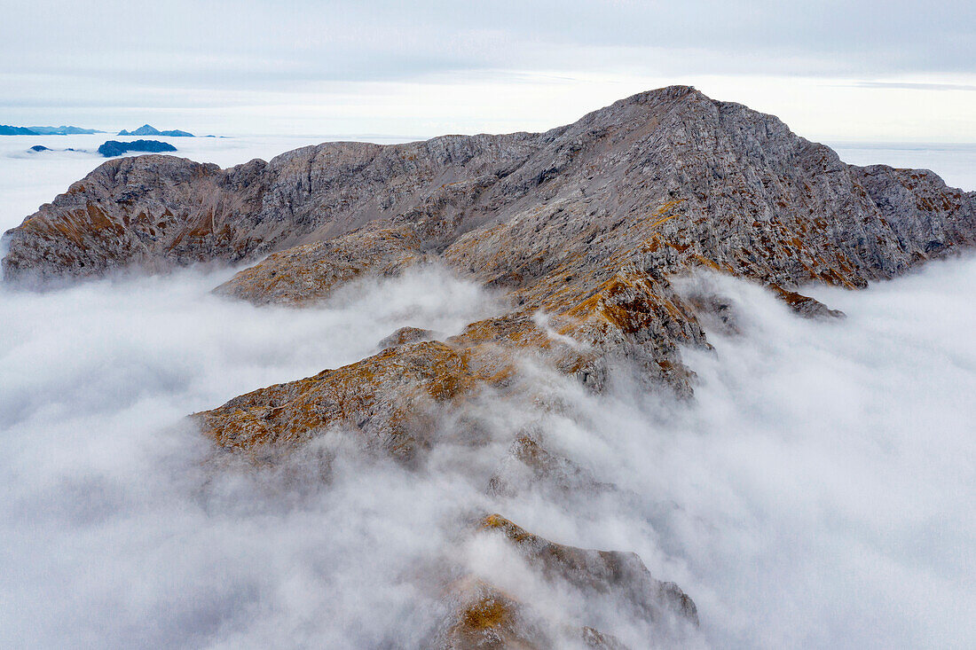 Grigna Settentrionale over the clouds, Lombardy, Italy, Western Europe