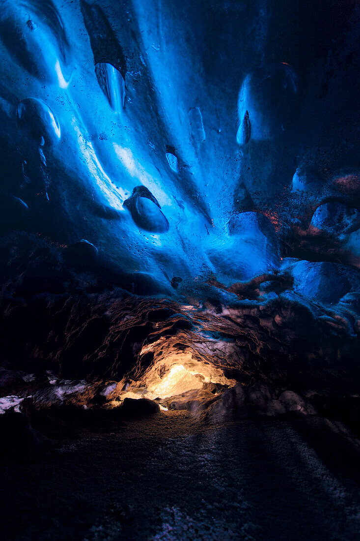 Eishöhle, Vatnajokull Naturpark, Island, Nordeuropa
