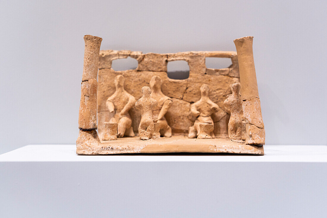 Ancient handicraft object of the Minoan civilization, Archaeological Museum of Heraklion, Crete, Greece