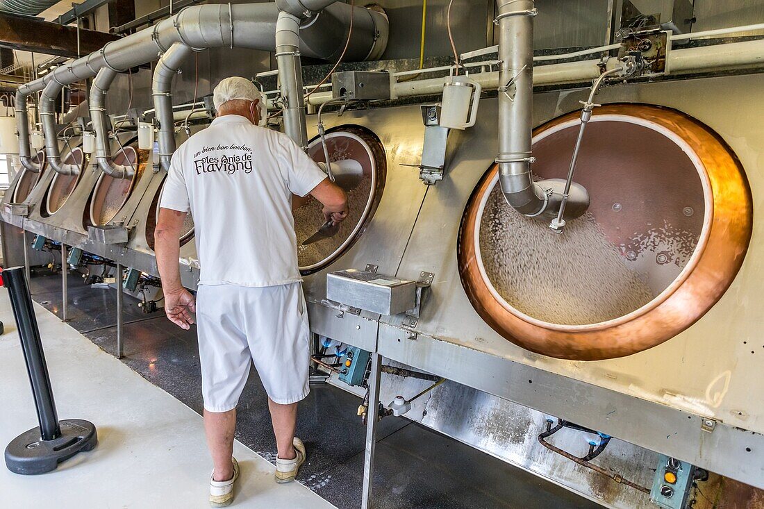 Fabrik Anis de flavigny (Anis-Bonbons), flavigny sur ozerain, (21) cote-d'or, burgund, frankreich