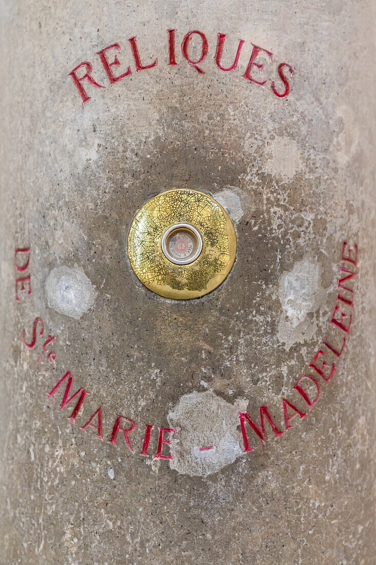 Relic of saint mary magdalene, saint mary magdalene basilica, vezelay, (89) yonne, bourgundy, france