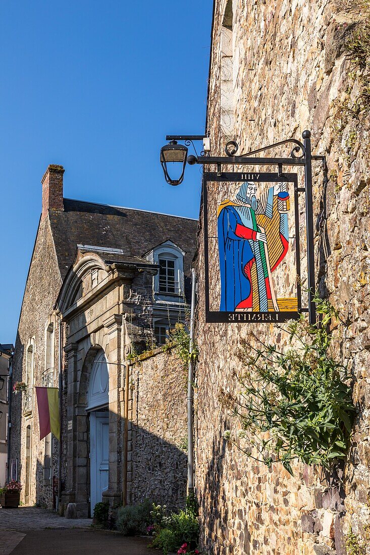 Decorative sign, sainte suzanne, (53) mayenne, pays de la loire