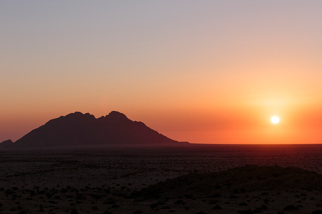 Savannah at sunset, Damaraland, Namibia, Africa