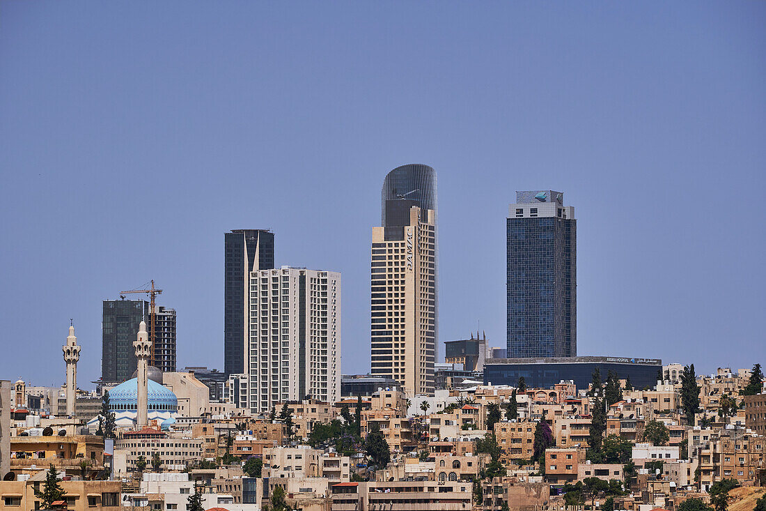 Modern Amman from Citadel, Jordan, Middle East