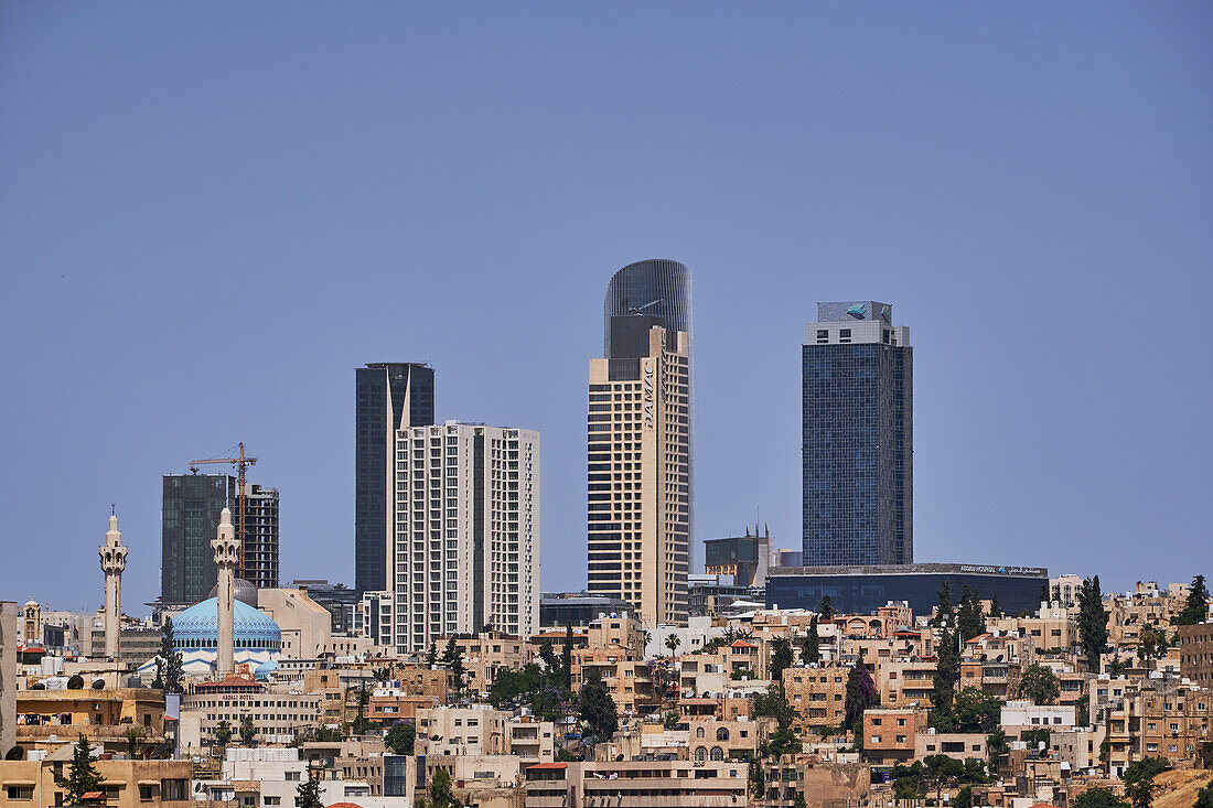 Modernes Amman von der Zitadelle aus, Jordanien, Mittlerer Osten
