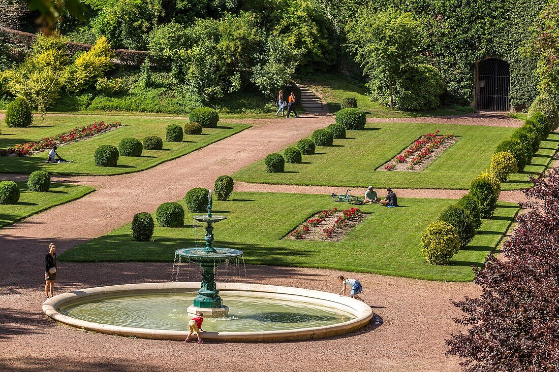 Öffentlicher Garten, saint omer, (62) pas-de-calais, frankreich
