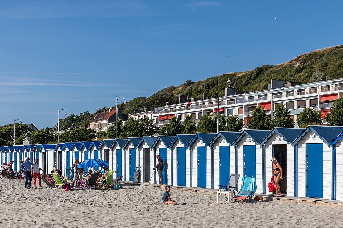 Strand von boulogne sur mer, (62) pas-de-calais, frankreich