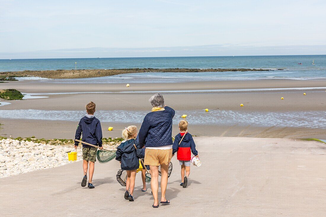 Strand, wimereux, (62) pas-de-calais, frankreich