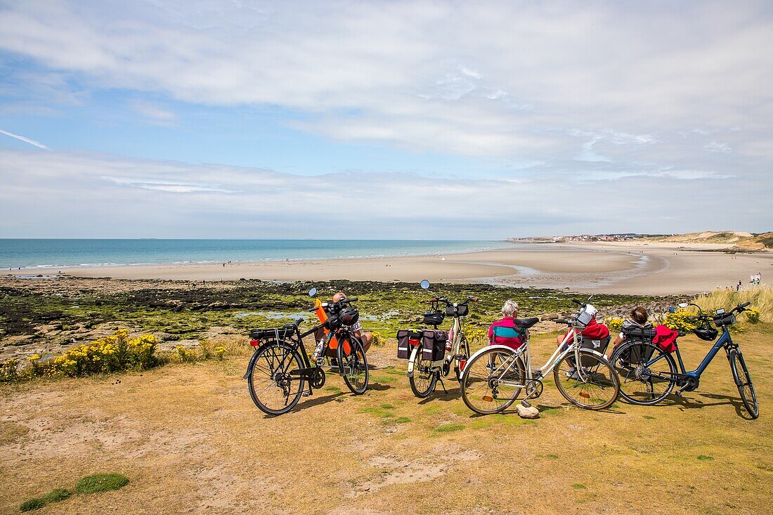 Pointe aux oies, Landzunge, wimereux, (62) pas-de-calais, frankreich