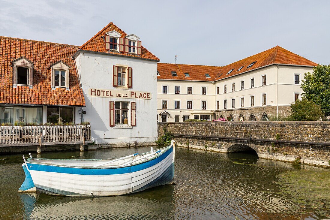 Hotel de la plage, wissant, (62) pas-de-calais, frankreich