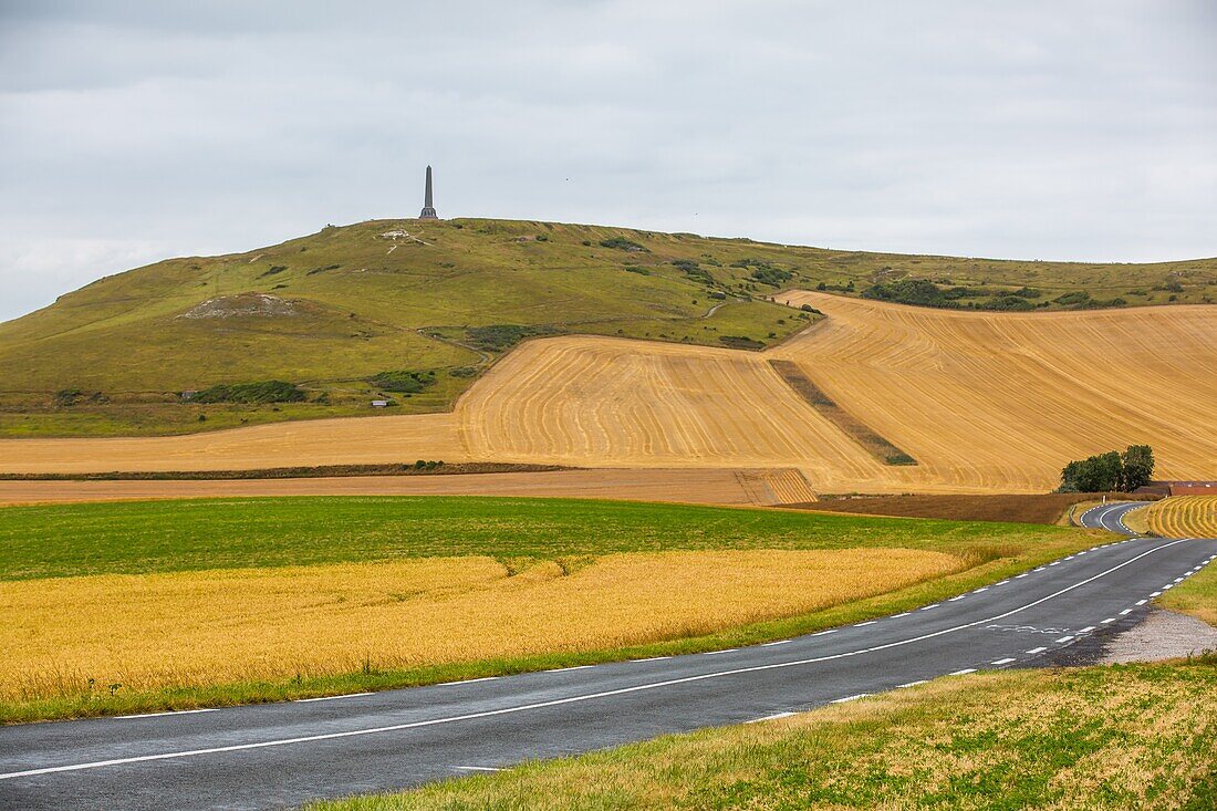 Blanc nez (weiße Nase) cape, escalles, (62) pas-de-calais, frankreich