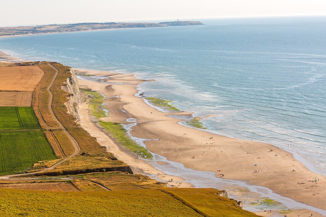 Blanc nez (white nose) cape, escalles, (62) pas-de-calais, france