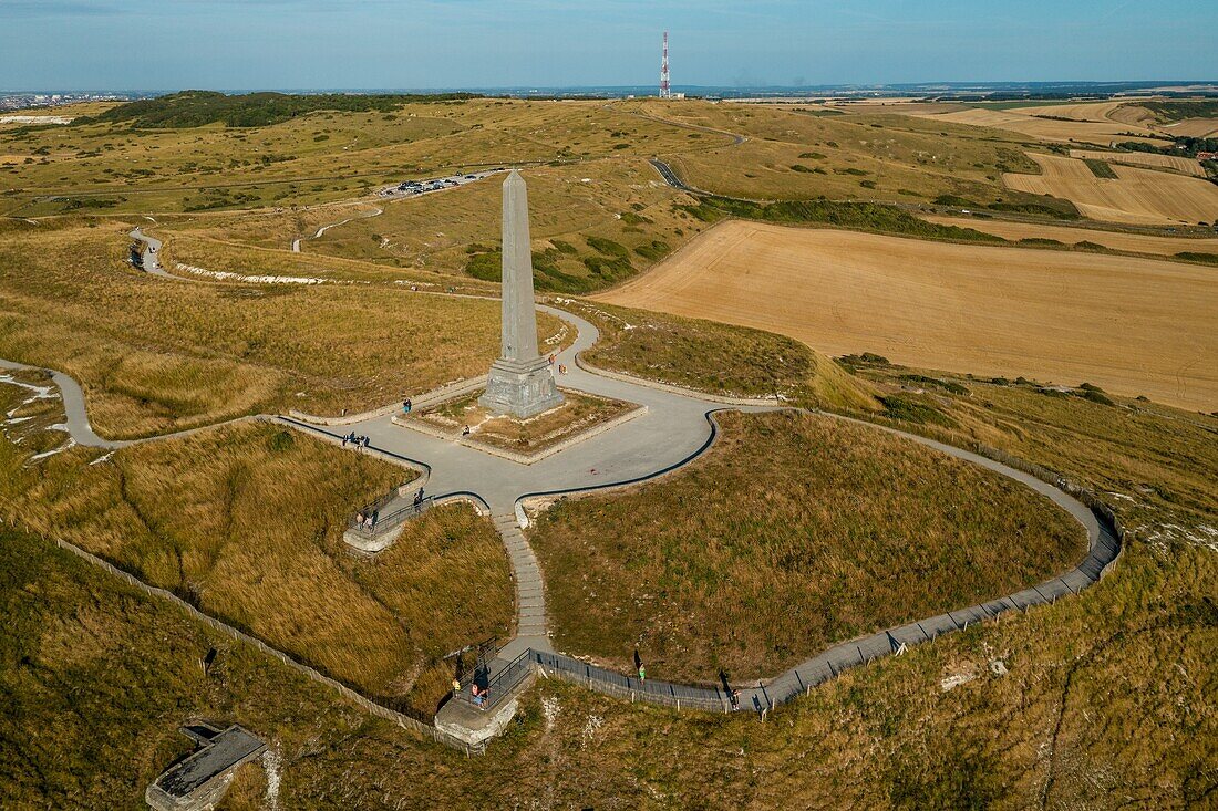 Blanc nez (white nose) cape, escalles, (62) pas-de-calais, france