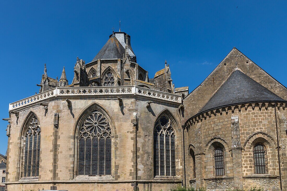 Notre dame de l'epine basilica of evron, (53) mayenne, pays de la loire