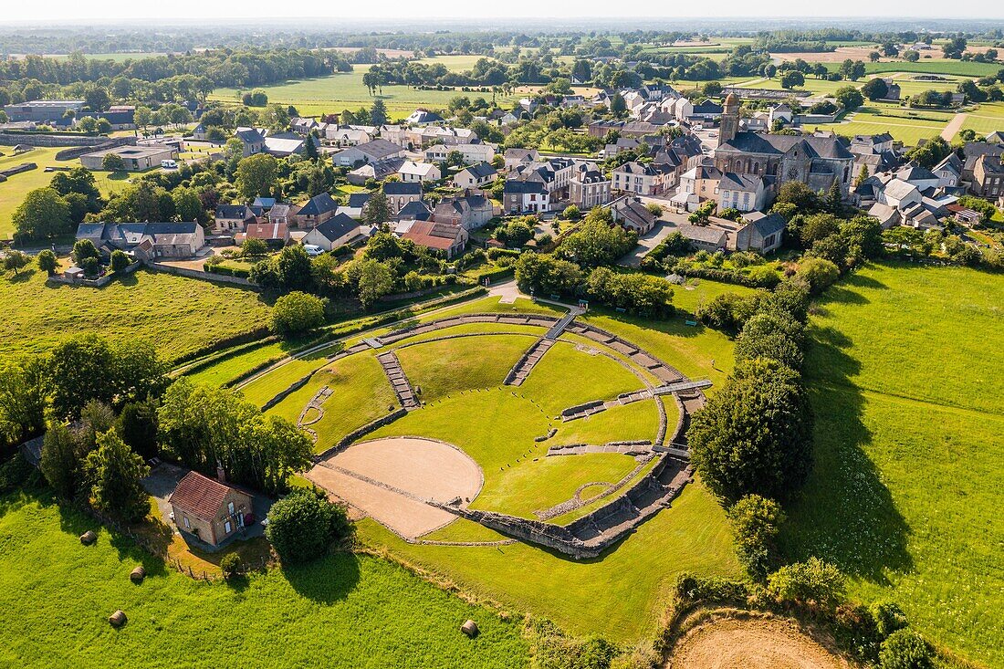 Theater von Jublains, archäologisches Museum, Jublains, (53) mayenne, pays de la loire