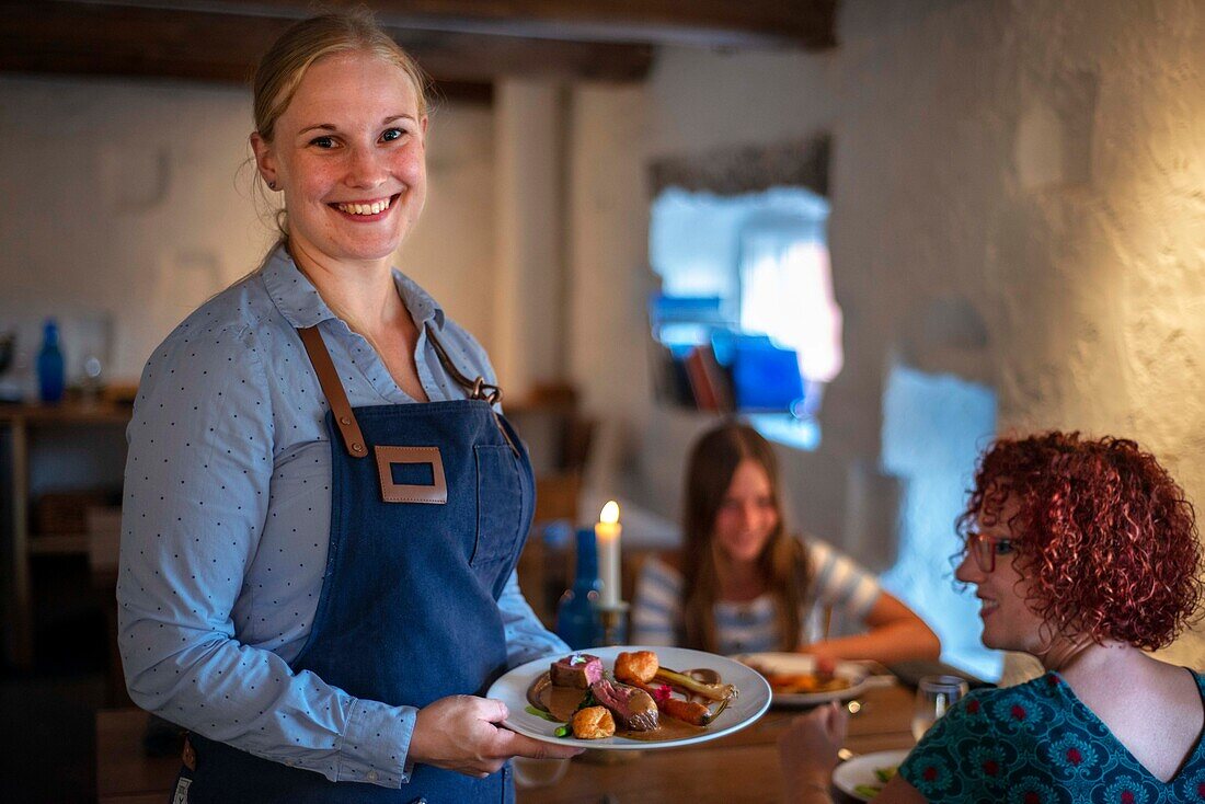 Backpocket Restaurant in Hotel Nestor in Korpo or Korppoo island, Korpostrom coast Southwest Finland Turku archipelago. The archipelago ring road or Saariston rengastie is full of things to see, do and do. The Archipelago Trail can be taken clockwise or counter clockwise, starting in the historical city of Turku, and continuing through rural archipelago villages and astonishing Baltic Sea sceneries. The Trail can be taken from the beginning of June until the end of August.