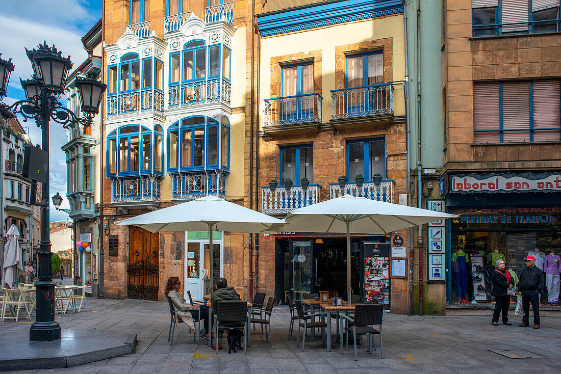 Trascorrales square in the Center of Oviedo City, Asturias, Spain.