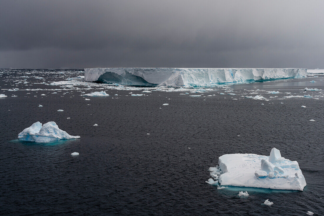 Tabular iceberg, Larsen C ice shelf, Weddell Sea, Antarctica.