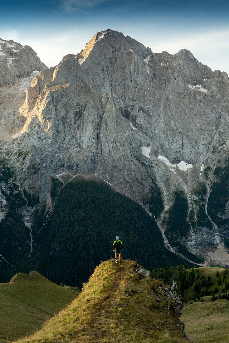 Marmolada mountain. Europe, Italy, Trentino Alto Adige, South Tyrol, Bolzano province, Canazei