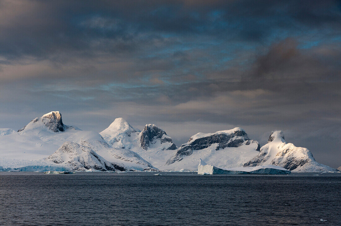 Rock formation along the Lemaire channel, Antarctica. Antarctica.