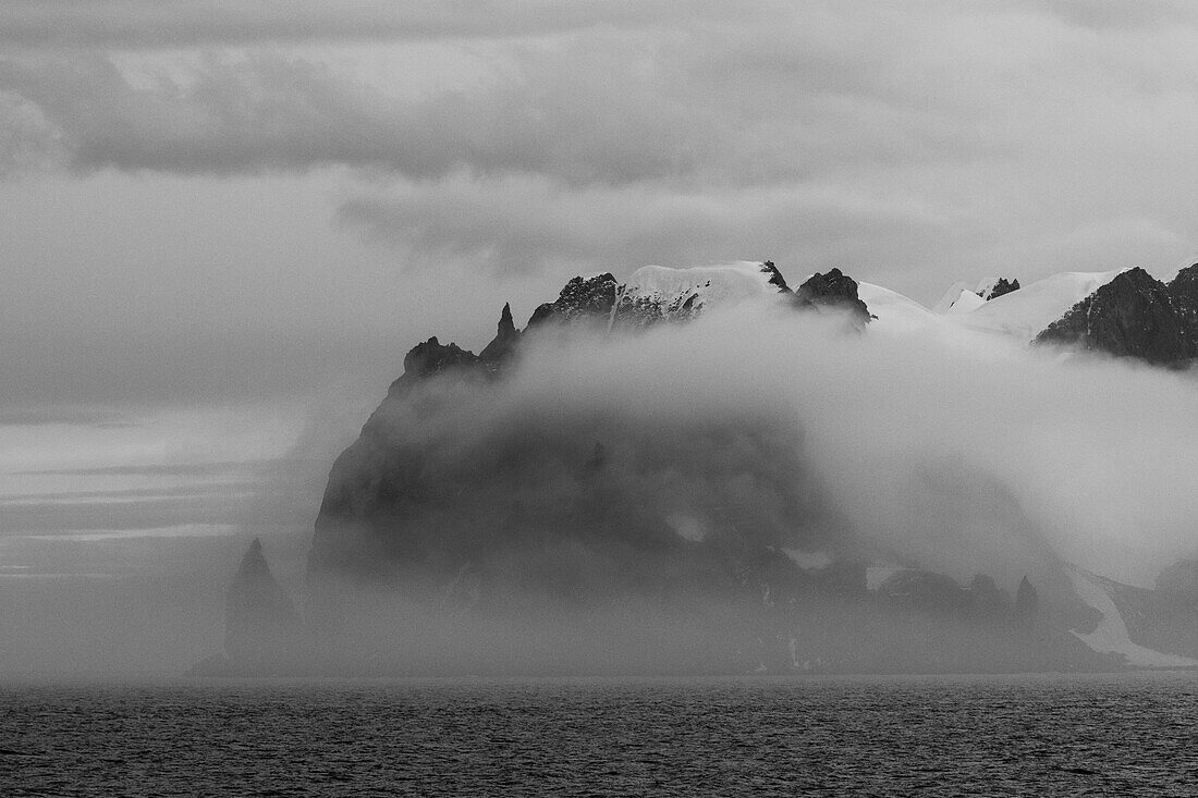 Clouds over Greenwich Island, English strait, Antarctica. Antarctica.